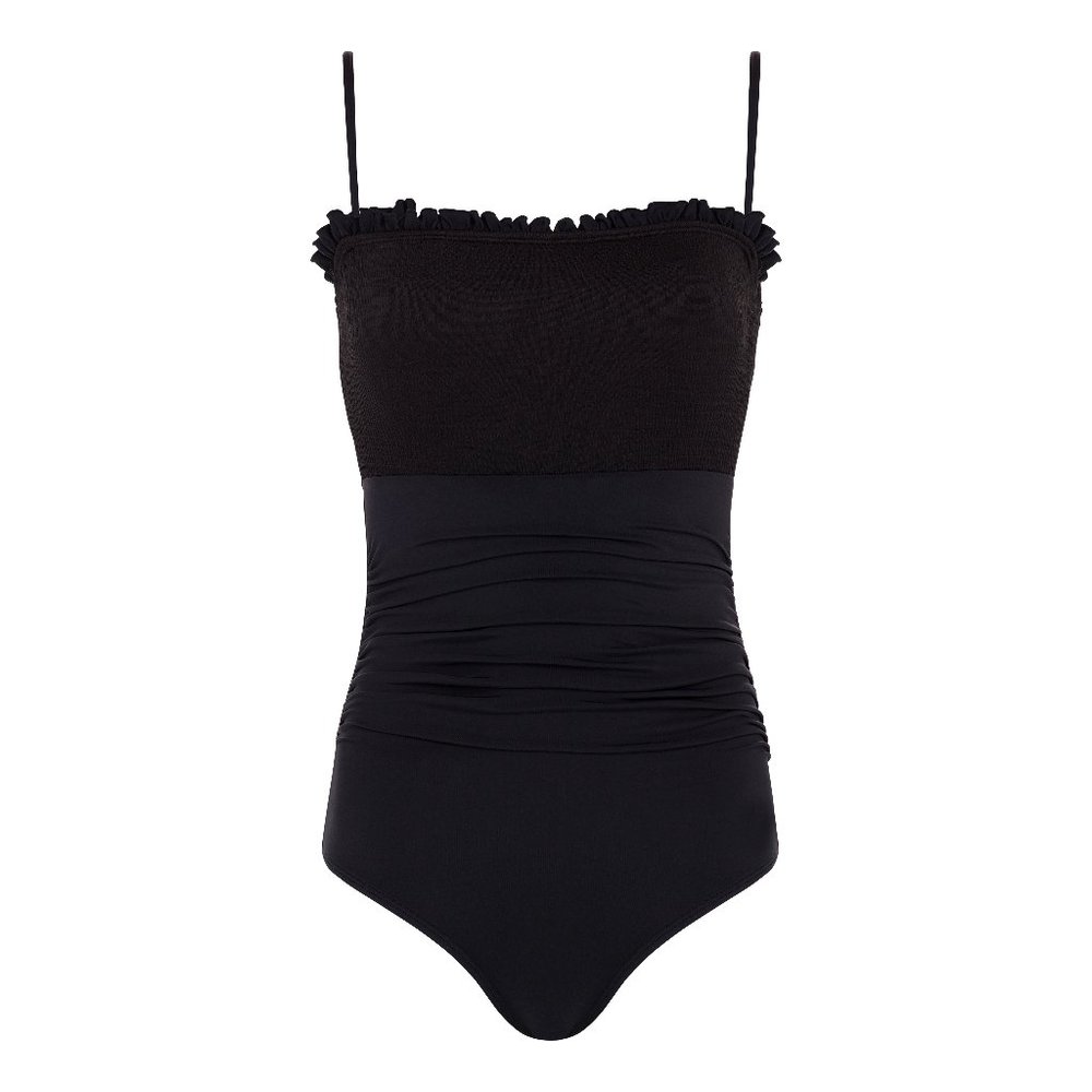 Noir Smocked One Piece